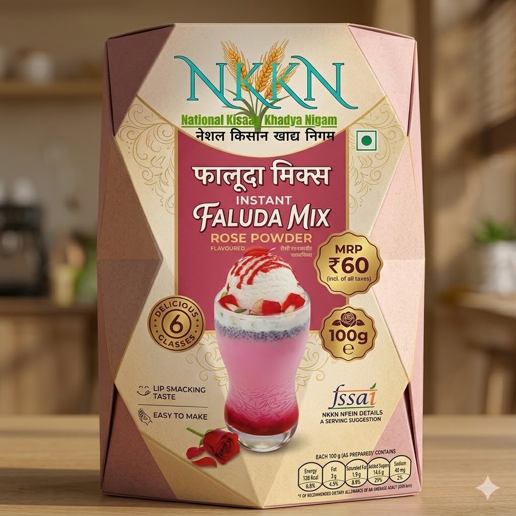 NKKN Instant Faluda Mix Rose Powder